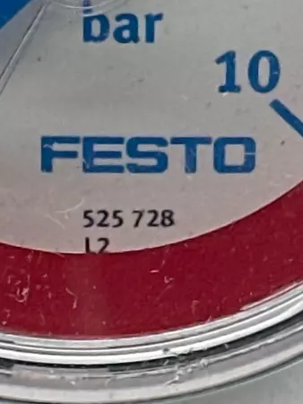 Festo 525728 Manometer/Pressure Gauge, 0-10 Bar 