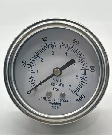 PIC Gauges E21017520173 Pressure Gauge, 0-100 Psi 