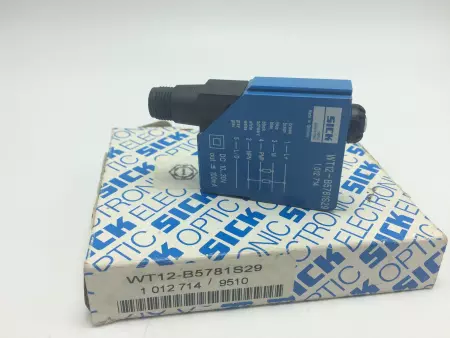 SICK WT12-B5781S29 PHOTOELECTRIC CONTRAST SENSOR, P/N WT12-B5781S29, 1012714 