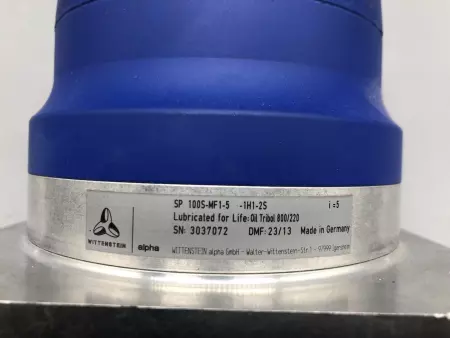 Alpha Wittenstein SP 100S-MF1-5-1H1-2S Planetary Gearbox, Ratio 5:1 