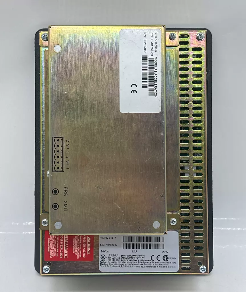 Cutler-Hammer 92-01874 PanelMate Operator Interface Panel W/Acceleration Module 