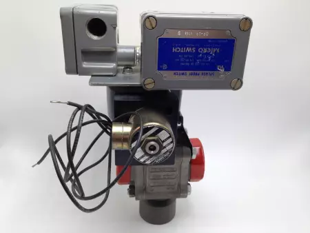 Worcester B-34WW2-R3 Pneumatic Valve Actuator w/Ball Valve & Limit Switch 