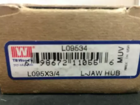 NEW TB Wood's L09534 Jaw Coupling Hub 3/4