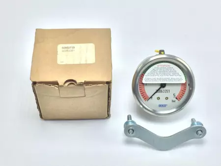 WIKA 50802739 PRESSURE GAUGE 2IN DIAL 0 TO 5 BAR 1/4IN NPT 