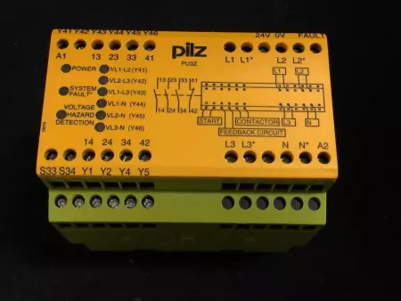 Pilz PU3Z 120-240VAC Safety Relay, 120-240VAC, 24VDC 5A, 775505 - IN GERMANY 