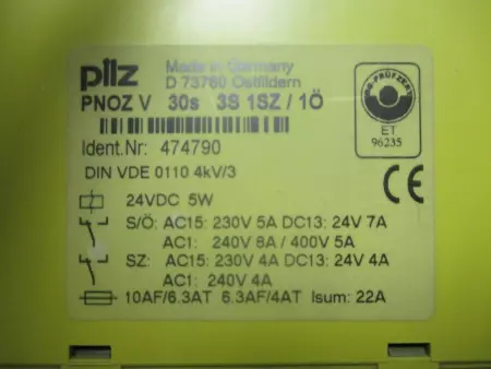 Pilz 474790 PNOZ V Safety Relay - 474790 