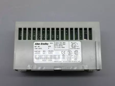 ALLEN BRADLEY 1794-OB16 FLEX I/O OUTPUT MODULE 24VDC SER A 