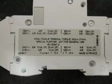 NEW  60201 Multi9® C60 Miniature Circuit Breaker 120V 1Amp 