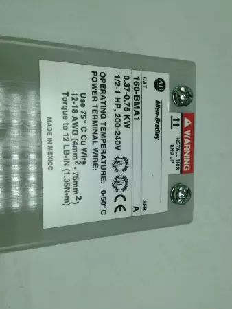 NEW ALLEN BRADLEY 160-BMA1 SER. A TESTED DYNAMIC BRAKE MODULE 