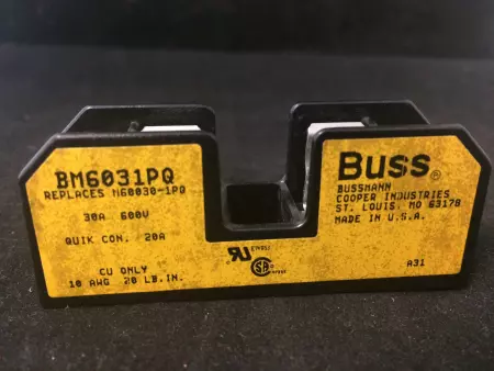  Bussmann BM6031PQ Fuse Holder 600V 30Amp 