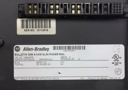 Allen-Bradley 2094-PRS6 SER.A Kinetix 6000 6-Axis Power Rail 