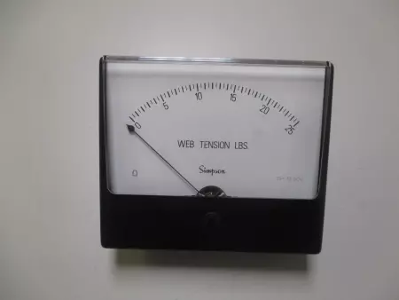  Simpson Electic Co. N06402 WEB Tension Gauge 0-25 pounds 