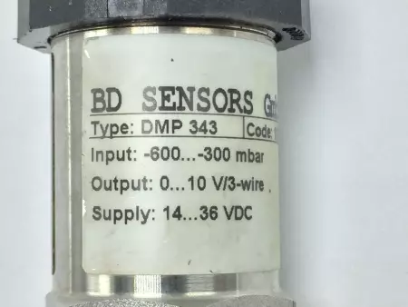 BD SENSORS 100-D001-3-100-300-000 DMP-343 PRESSURE TRANSMITTER 14-36VDC 