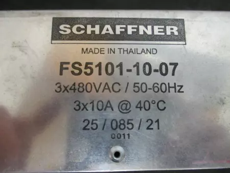  Schaffner FS5101-10-07 RFI Line Filter 