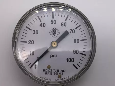  McDaniel Controls MCD-100PSI Pressure Gauge 0 to100Psi, 1/4