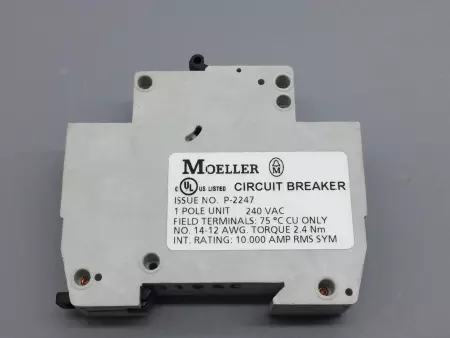  Moeller FAZ-C6-NA 1-Pole Circuit Breaker 240V 6Amp 