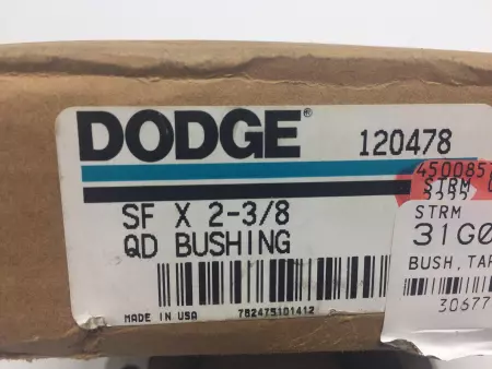 DODGE SF X 2- 3/8 QD BUSHING, P/N 120478 