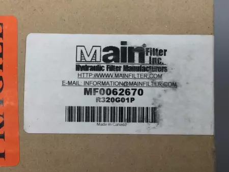 Main Filter Inc. MF0062670 Hydraulic Filter R320G01P 