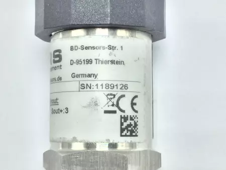 BD Sensors 110-1600-3-5-M00-300-1-000 Pressure Transmitter 14-36VDC DMP-331 