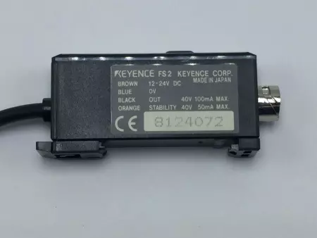 NEW KEYENCE CORP FS2-62 FIBER PHOTOELECTRIC SENSOR 12-24VDC 