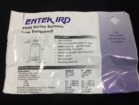 Entek IRD 9500 LF Low Frecuency Accelerometer Sensors Lot of 7