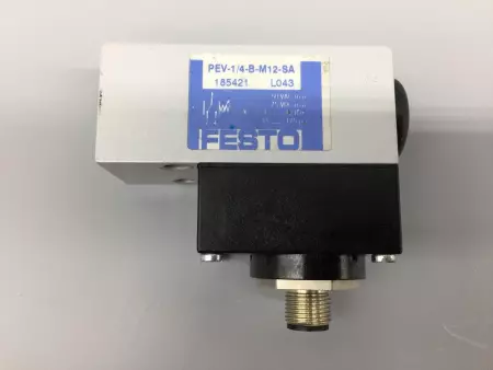 FESTO PEV-1/4-B-M12-SA PRESSURE SWITCH 185421 