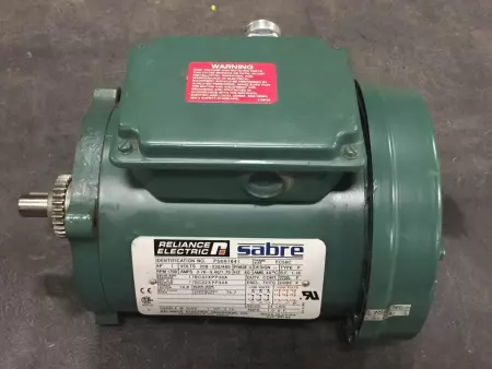 RELIANCE ELECTRIC P56H7641 SABRE AC MOTOR 1 HP, 1700 RPM, FRAME EC56C 