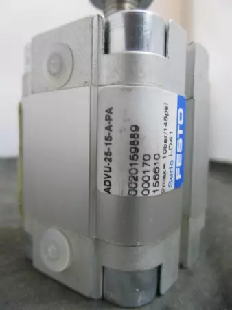 NEW Festo ADVU-25-15-A-PA Compact Cylinder 25mm Piston 15mm Stroke  156610 