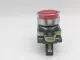  Telemecanique ZB4BW34 Red Pushbutton Light Module W/ZBV-6 Light Block 
