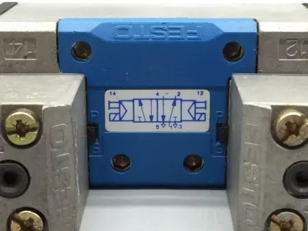  Festo JMFH-5/2-D-1-C Solenoid Valve w/Manual Override 2-10 Bar 