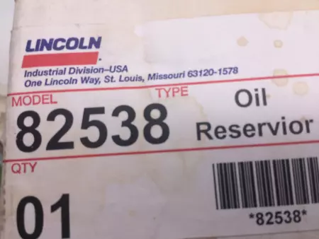 NEW Lincoln 82538 Oil Reservior 5 Oz Capacity 