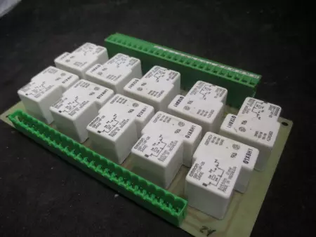  Omron G8P-114P-US Relay Board W/10 Relay Modules 