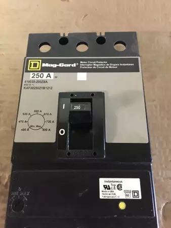 Square D 419035-200ZSA Mag-Gard® Circuit Breaker, 600V 250Amp 3-Pole 