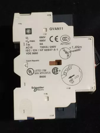  Telemecanique GV2-ME10 Manual Motor Starter 4-6.3Amp Range 