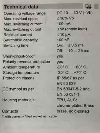 NEW FESTO SMTO-8E-PS-S-LED-24 171178 PROXIMITY SENSOR 10-30VDC 