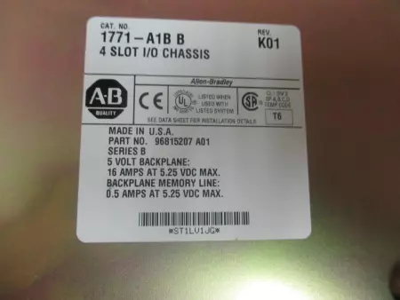 Allen Bradley 1771-A1B Allen Bradley 4 Slot I/O Chassis - 1771-A1B 