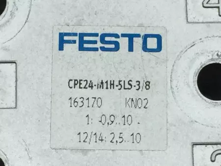 Festo CPE24-M1H-5LS-3/8 Solenoid Valve  163170 