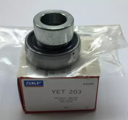 NEW SKF YET-203 INSERT BEARING 17MM BORE 40MM OD 