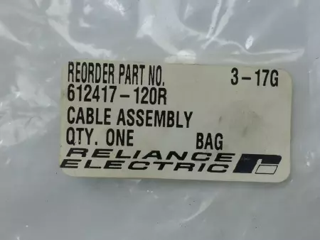 Reliance Electric 612417-120R Cable Assembly Length 120