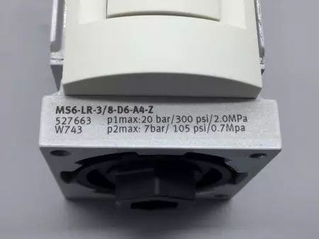 NEW FESTO MS6-LR-3/8-D6-A4-Z 527663 PRESSURE REGULATOR 3/8