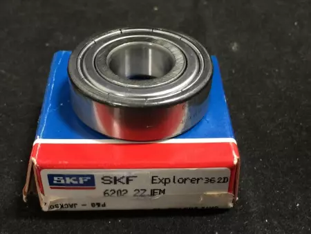 NEW SKF 6202-2ZJEM RADIAL DEEP GROOVE BALL BEARING BORE 15MM 