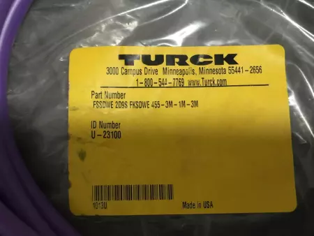 TURCK FSSDWE2D9SFKSDWE-455-3M-1M-3M CORDSET SERVO/ENCODER 