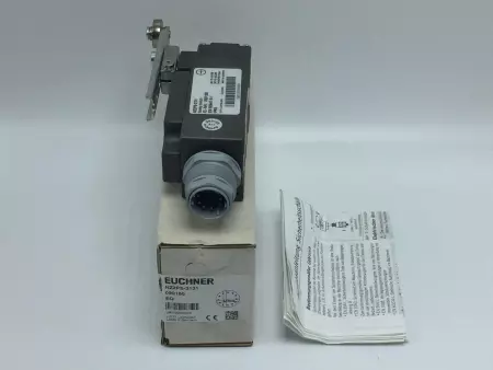 NEW EUCHNER NZ2PS-3131 SAFETY SWITCH 24VDC W/LEVER ARM & STEEL ROLLER PN# 090150