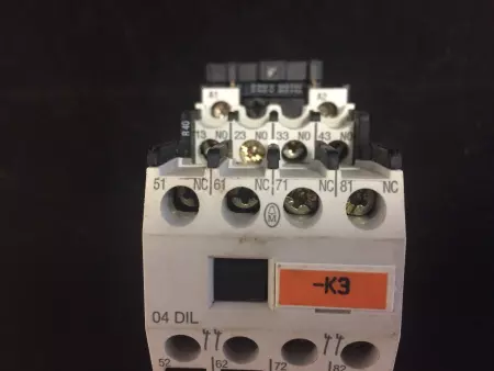  MOELLER DIL R 40 - RC B DIL 250 - 04 DIL CONTACTOR DIL R 40, CONTACT BLOCK 04 D