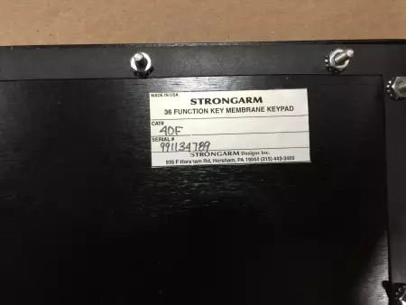 NEW Strongarm 40F Membrane Keypad 36-Function Key W/Encoder USE145 