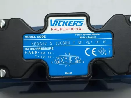 Vickers KBDG5V-5-33C80N-T-M1-PE7-H1-10 Proportional Valve W/Integral Amplifier 