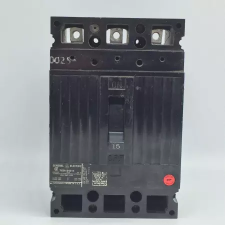  General Electric TED134015 Molded Case Circuit Breaker 15Amp, 480VAC, 250VDC 