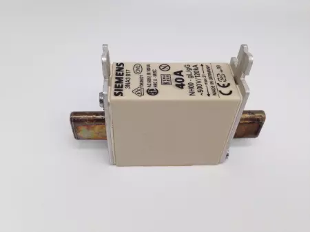  Siemens 3NA3817 Fuse Link, 40A, 500VAC, 250VDC 