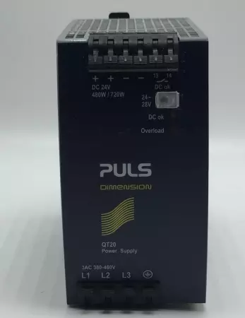 PULS QT20.241 PULS Q SERIES POWER SUPPLY QT20 3 PHASE 24V 20A 480W PN# QT20.241 