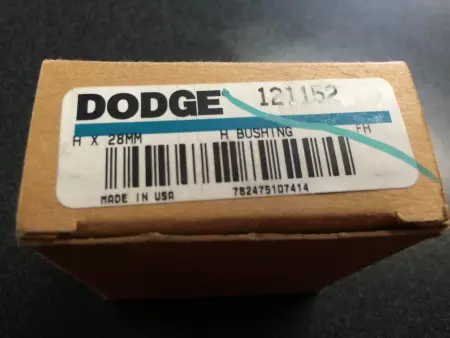 NEW Dodge 121152 Bushing H X 28MM Bore 